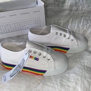 Superga white sneakers